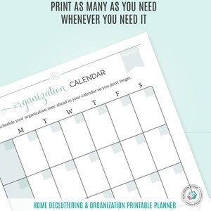 Declutter & Home Organization Printable, Printable Declutter Planner ...