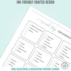 Declutter & Home Organization Printable, Printable Declutter Planner ...