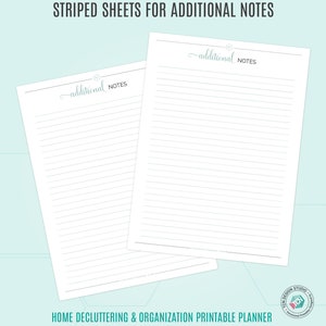 Declutter & Home Organization Printable, Printable Declutter Planner ...