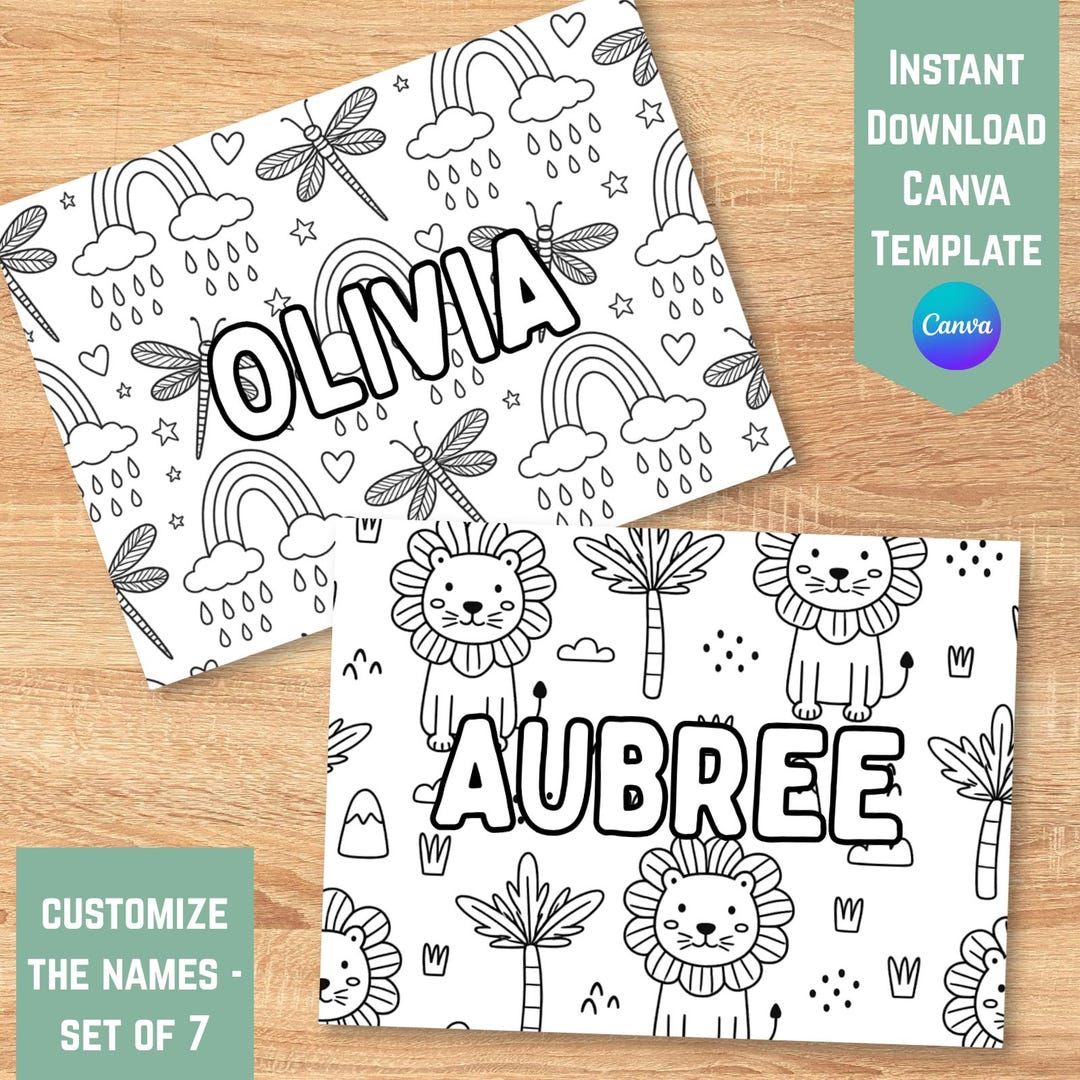 Custom Name Coloring Page | Printable Preschool Student Name Kids ...