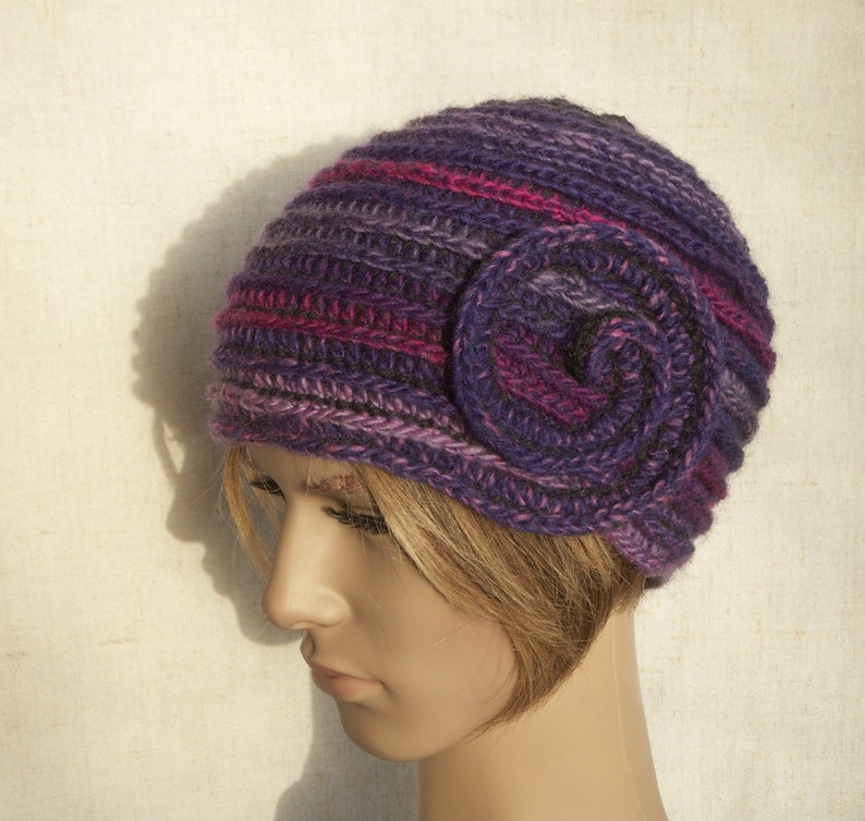 warm winter beanie Crochet winter hat wool hat woman/'s boho hat retro style cap colorful womens hat beanie hat
