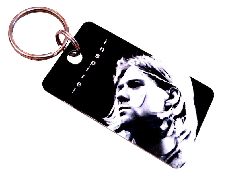 Unique Keychain Kurt Cobain Nirvana Collectible With Etsy