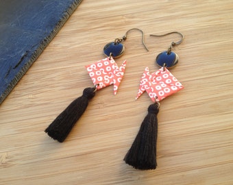 Origami - washi paper earrings