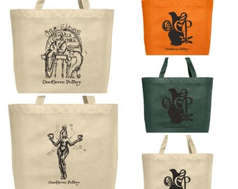 One:Eleven Pottery Tote Bags