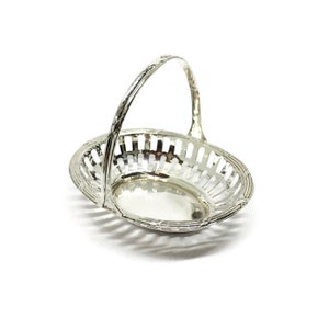 Silver Bonbon serving Basket Bowl hallmarked 800 silver