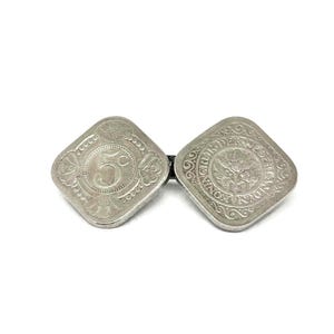 Dutch 5 C 1940 coin brooch. 5 cent brooch from the Netherlands