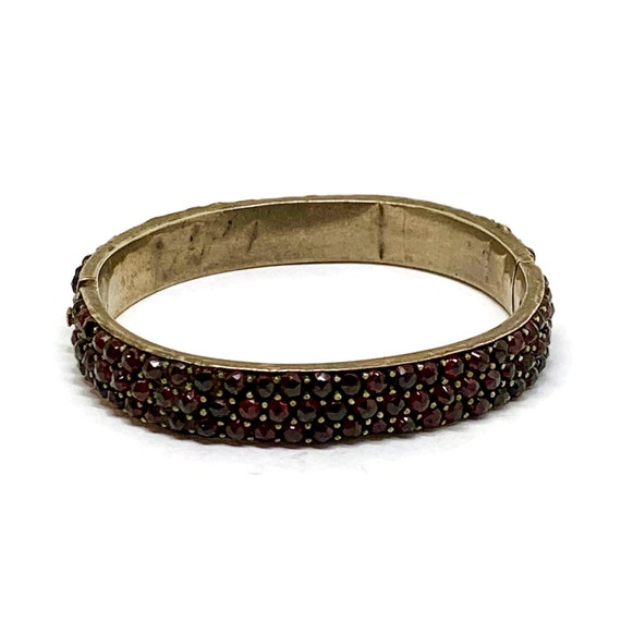 SOLD Antique Bohemian Garnet Bracelet Circa 1870s