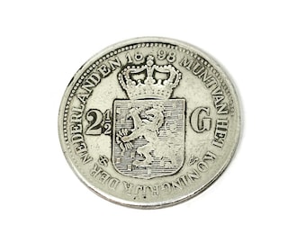 y*a様 1898年オランダ - 1/2ギルダー銀貨ウィルヘルミナ女王(重要年号