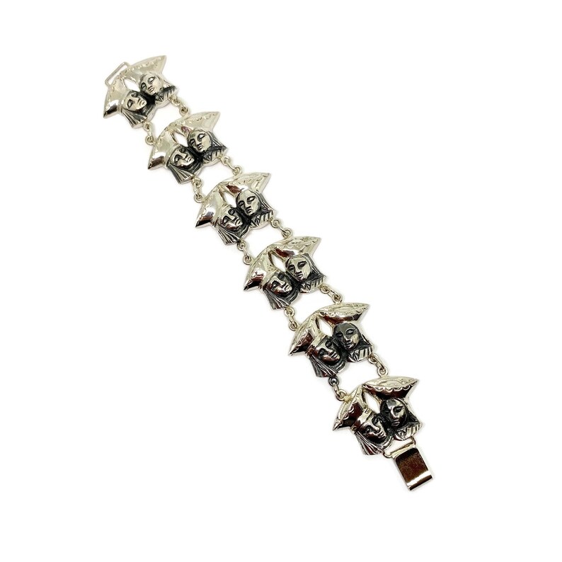 Inca/'s Folkloric Ecuaridian Folk Ethnic bracelet 900 silver