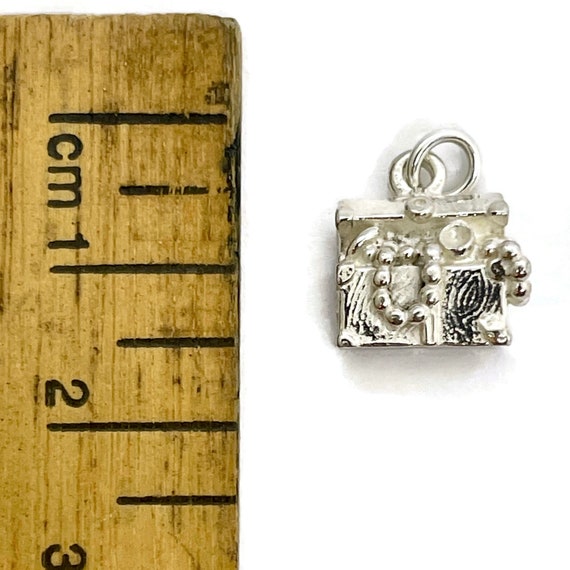 Treasure chest charm. Vintage silver charm for br… - image 2