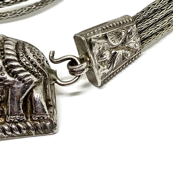 Indian Rajasthan silver belt with four foxtail st… - image 2
