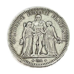 5 Francs 1849 République Française Liberte Egalité Fraternité