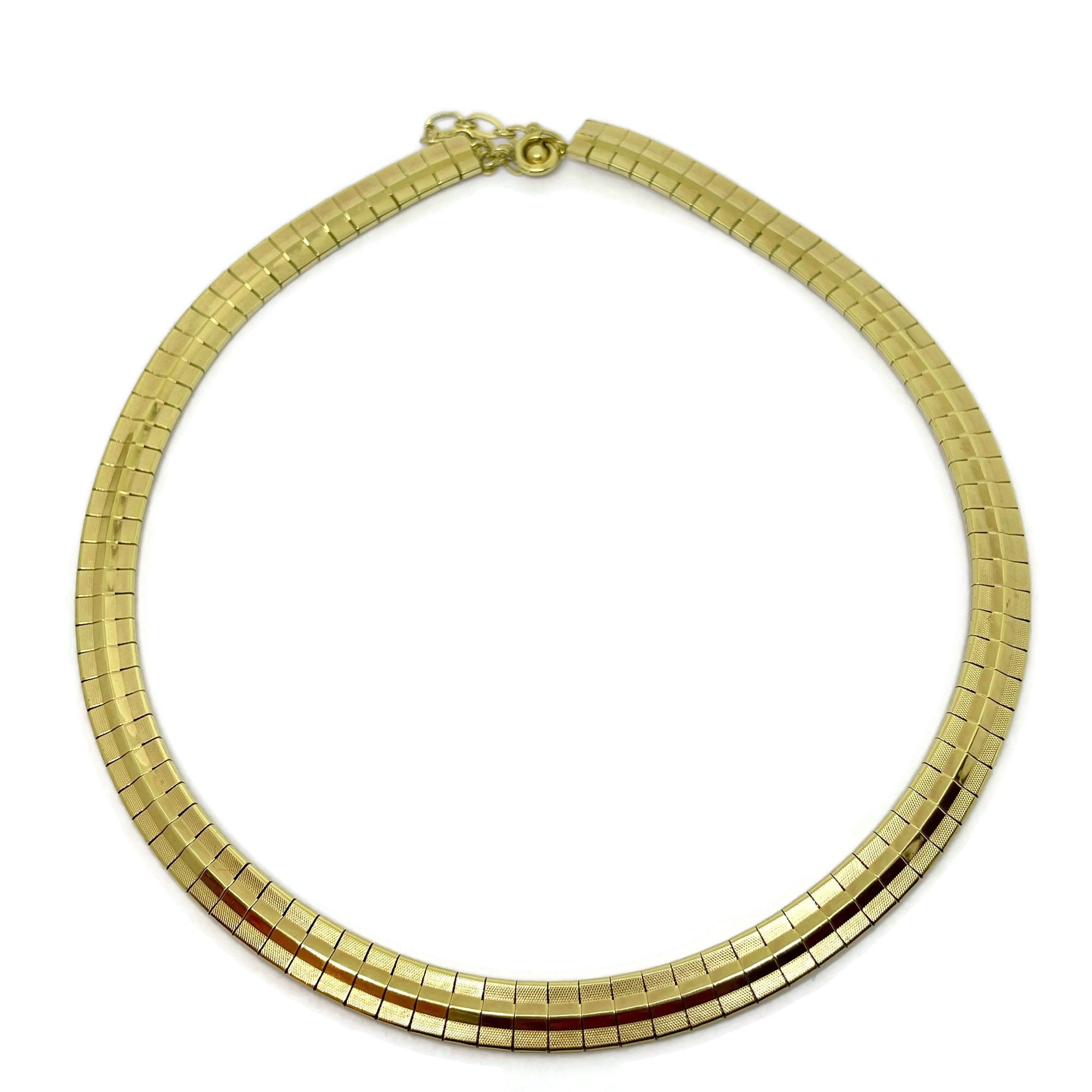 Rolled shop gold necklace