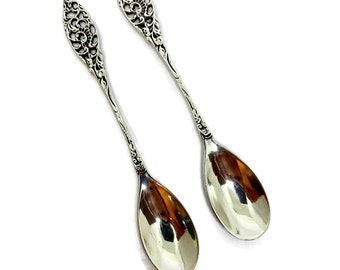 ヴィンテージ ヒルデスハイム ローズ ティースプーン - シルバー 835