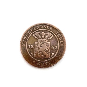 1 cent 1857 Dutch Indies.