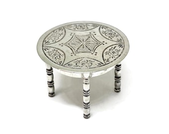Dollhouse Table miniature. Silver miniature table. Silver Gelderblom hallmarked
