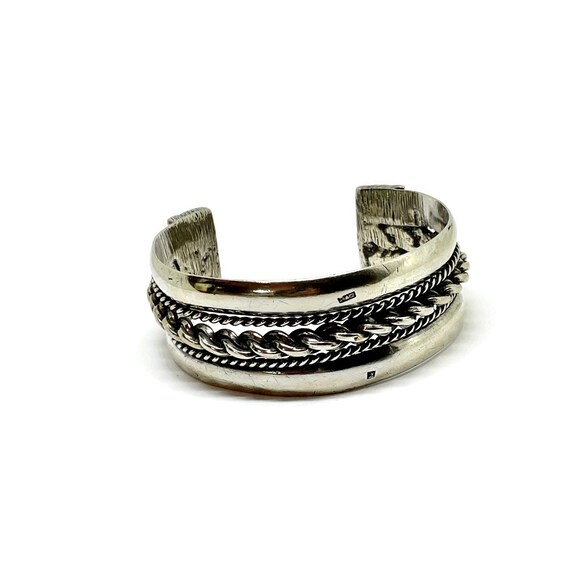 Egyptian cuff bracelet. Vintage Braided cuff brace