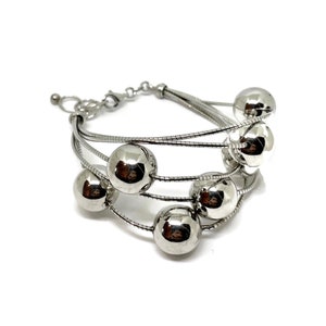 Modernist Sterling silver bracelet.