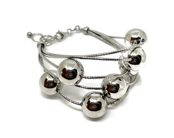 Modernist  Sterling silver bracelet.