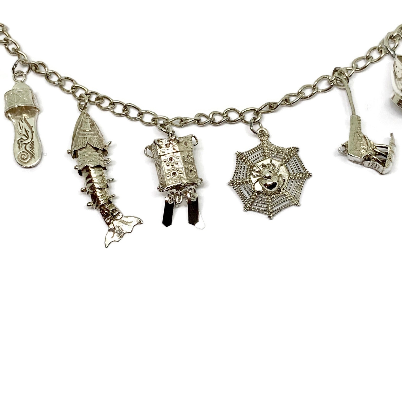 Chinese Charms Bracelet. Silver Chinese Hallmarked Bracelet Etsy UK