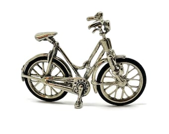 ヴィンテージ800シルバー2人乗り自転車ミニチュア - Etsy 日本