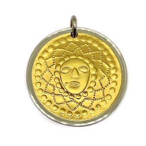 Colombia Medal 'Orejera Masticador de Coca' - silver gold c1979