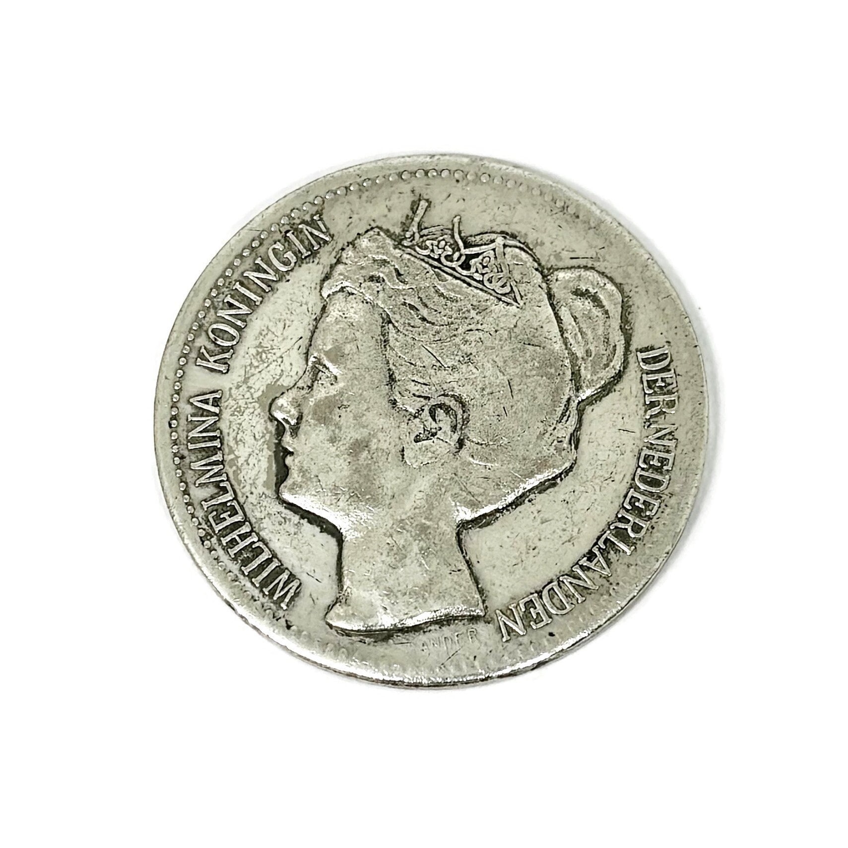 1898年オランダ・ウィルヘルミナ2.5グルデン。945/1000銀貨。オランダの硬貨 - Etsy 日本