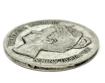 1898年 オランダ ウィルヘルミナ 2 1/2ギルダー。銀貨（純度945/1000