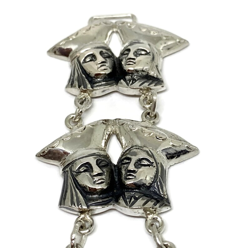 Inca/'s Folkloric Ecuaridian Folk Ethnic bracelet 900 silver