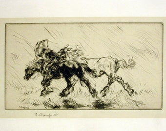 Edmund Blampied - "Through The Storm"