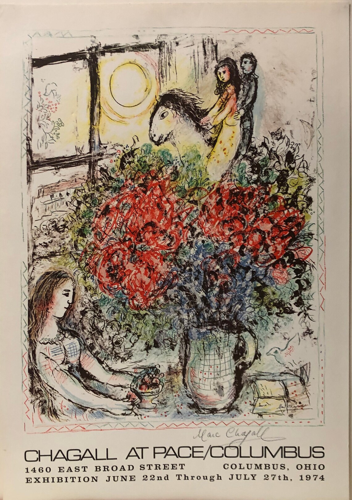Marc Chagall Exhibition Poster Chagall at Etsy