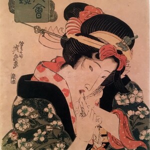 Keisai Eisen Woodblock &quot;Courtesan&quot;