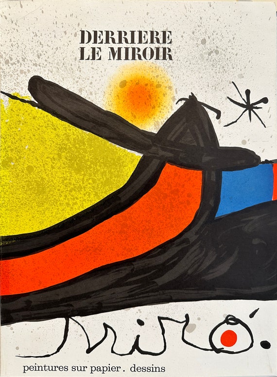 ジョアン・ミロ リトグラフ: Derriere Le Miroir 193-194、1971 - Etsy