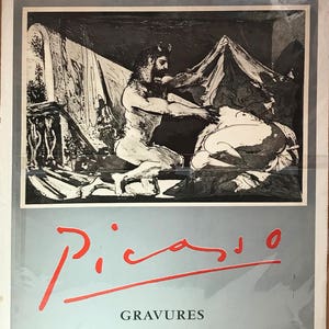 Picasso Exhibition Poster. Cabinet des Estampes: Picasso Gravures