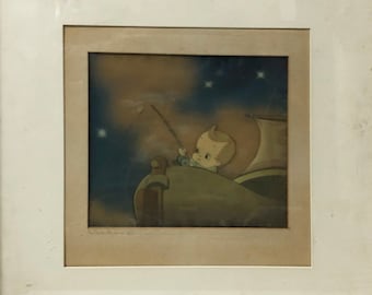 1938 Disney Original Cel/Photograph: Wynken, Blynken, and Nod
