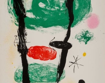 Joan Miro Original Signed Aquatint: "The Watchers"