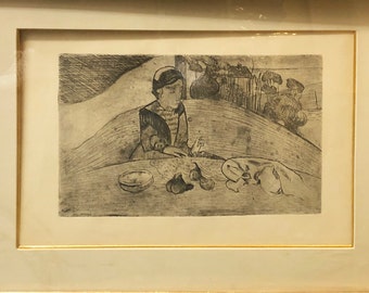 Armand Sequin/paul Gaugin Etching: 