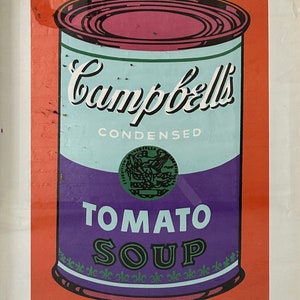 Andy Warhol Poster: Colored Campbell&#39;s Soup Can, 1965