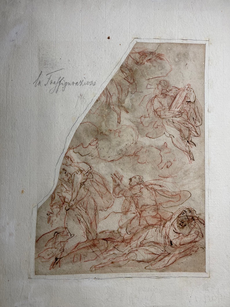 Alessandro Maganza Old Master Drawing: Recto Transfiguration, Verso The Decapitation of St. John Baptist image 1