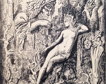 Gustave Moreau drawing: "Galatea" (c. 1880)