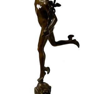 After Giovanni da Bologna (Giambologna) Bronze Sculpture of Mercury