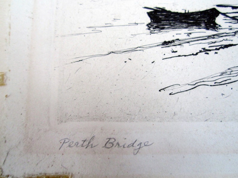 David Young Cameron Etching Perth Bridge