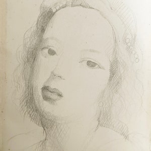 Marie Laurencin Drawing: Portrait of a woman