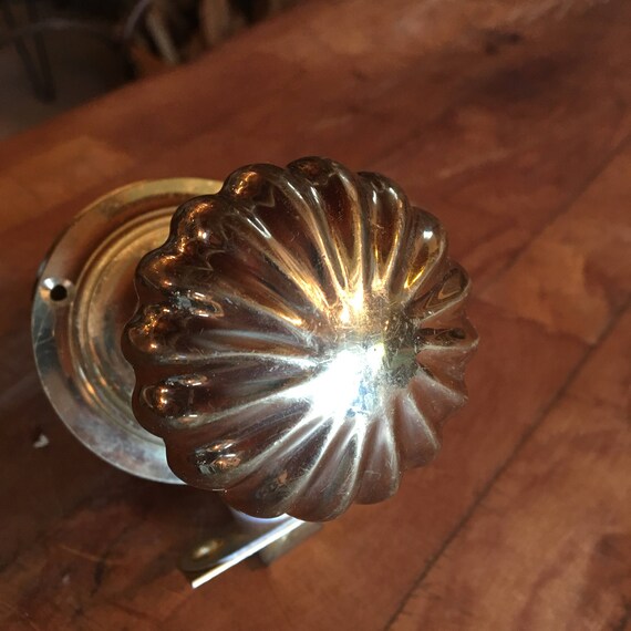 Vintage Dexter Brass Door Knobs Latch Hardware Etsy