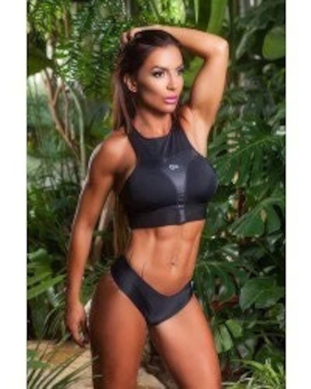 Black sports bikini best sale