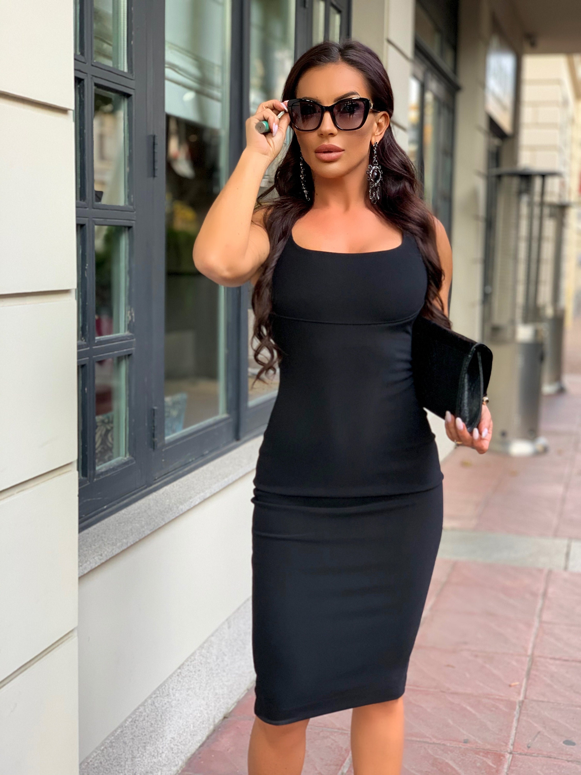 women’s black dress