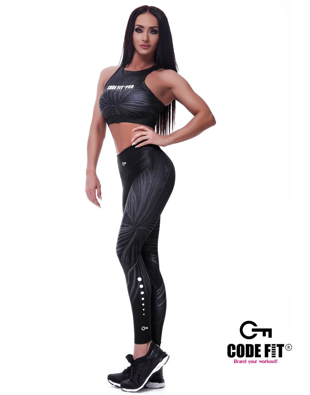 Solid Color Women Yoga Pants High Waist Sports Gym Wear Leggings Elastic  Fitness Lady Overall Full Tights Workout With Logo From 13,74 €