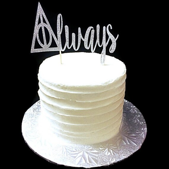 Wedding Cake Topper Always Harry Potter Inspired Wedding Cake Etsy