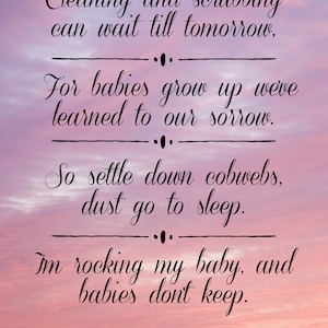 Babies Don&#39;t Keep poem