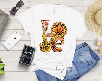 Camisa de baloncesto de amor, camiseta de amor de baloncesto, camisa de baloncesto, camisa de amante de baloncesto, camiseta de amor de baloncesto, regalo para amante de baloncesto